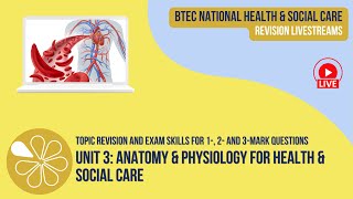 1 2 amp 3Mark Questions in the Unit 3 Exam  BTEC National Health amp Social Care Revision Livestream [upl. by Sofie982]