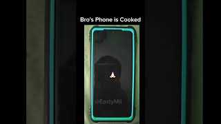 Bros Phone is cooked💀 memes linux [upl. by Elrebmik]