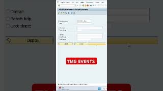 how to create tmg events shorts subscribe abapprogramming sap [upl. by Esyak446]