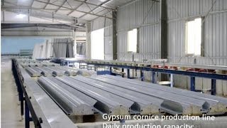 Video of Automatic Plaster Cornice Production Line  machine [upl. by Imoyik48]