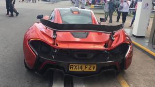 McLaren P1 start up and wing change [upl. by Domini]