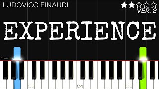 Ludovico Einaudi  Experience  EASY Piano Tutorial [upl. by Ange]