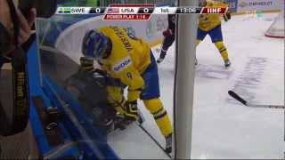 IIHF World U20 Championship 2013 Sweden  USA [upl. by Atteloj]