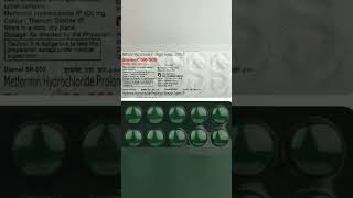 Diamet SR 500 Tablet uses side effects and doses in Hindi shots [upl. by Eceinal453]