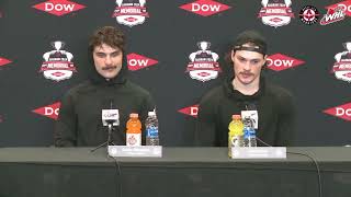 Denton Mateychuk and Atley Calvert  2024 Memorial Cup SemiFinal PostGame [upl. by Richer]