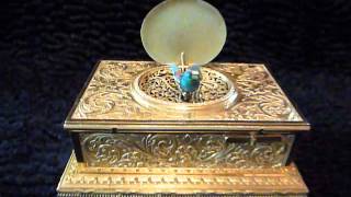 Antique Flajoulot singing bird box music box automaton [upl. by Gaylord]