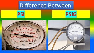 Difference Between PSI and PSIG [upl. by Nyrret]