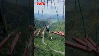 สะพานลอยฟ้ารอบละ 1000💲shorts shortvideo fyp DUTA funny themepark memes viralvideo fall [upl. by Mayce]