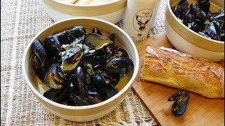 Moules marinières à la crème sans vin [upl. by Anerroc]