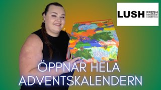 ÖPPNAR LUSH ADVENTSKALENDER 2024 [upl. by Ollie346]