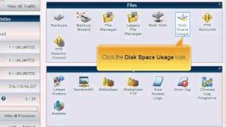 How to view your hosting accounts disk space usage [upl. by Sachs]