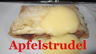 Falscher Apfelstrudel  Schnelles Dessert [upl. by Suravart]