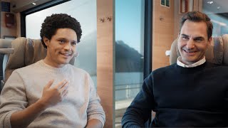 Trainterview with Roger Federer and Trevor Noah  Switzerland Tourism [upl. by Nois]