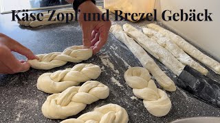 Lecker und knusprig Käse Zopf und Brezeln über nachtgereiften Teig food cooking recipe [upl. by Ordnajela]