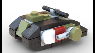 British Mark IV Tank Micro scale LEGO MOC Timelapse [upl. by Arelc]