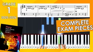 COMPLETE Grade 1 Piano ABRSM 20252026 Syllabus Exam Pieces With Sheet Music [upl. by Llorrad]