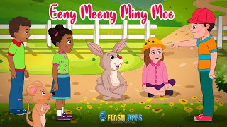 Eeny Meeny Miny Moe Nursery Rhymes by EFlashApps [upl. by Grata]