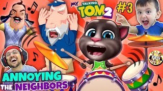 MY TALKING TOM 2 Annoys the Neighbors FGTEEV Boys [upl. by Ytsim824]