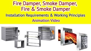 Fire Damper Smoke Damper Fire amp Smoke Damper l Working Principles with Animation Video [upl. by Nibla]