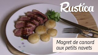 Magret de canard rôti navets glacés au miel [upl. by Marybelle]