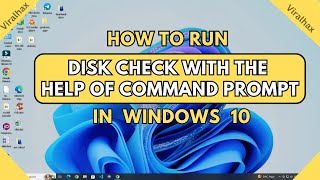 How to Run a Disk Check in Windows 10 Using Command Prompt  CHKDSK Command [upl. by Thacker]