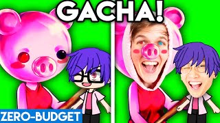 GACHA LIFE PIGGY WITH ZERO BUDGET GACHA LIFE LANKYBOX PIGGY SONG PARODY [upl. by Atinnod]