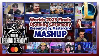 Worlds 2023 Finals Opening Ceremony Presented by Mastercard Reaction Mashup [upl. by Toland]