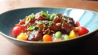 Tuna Poke Recipe  How to Make HawaiianStyle Ahi Poke [upl. by Joey401]