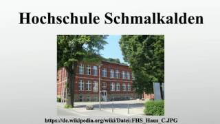 Hochschule Schmalkalden [upl. by Ainolloppa]