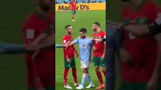 FIGHT ZIYECH ET SAISS VS GAVI ET ALBA I MOROCCO VS SPAIN [upl. by Coppock894]