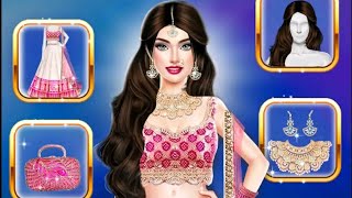 looking girl model makeup video stylish Raj dress Indian cute baby doll girl video [upl. by Amyas]