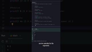 How to do Math in Python Basic Operations  30 seconds [upl. by Gilcrest]