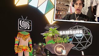 Samsung in the Metaverse  Decentraland Event amp NFT Recap 2 [upl. by Lathrop973]