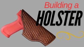 Leather Gun Holster Custom Leatherwork [upl. by Srini]