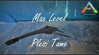 MAX LEVEL PLESI TAME 180 PLESIOSAUR  ARK SURVIVAL EVOLVED  THE ISLAND [upl. by Alebasi]