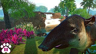 We Build an EcoFriendly Tapir Habitat  EcoZoo  Planet Zoo Franchise Mode Ep3 [upl. by Vil489]