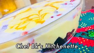 Mango Trifle Delight recipe by Chef Bk’s kitchenette [upl. by Damalus]