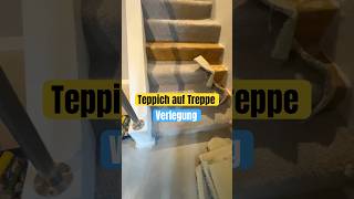 Treppe Teppich verlegen bodenleger vinylefloor home carpet flooring bremen hamburg [upl. by Dnaltroc]