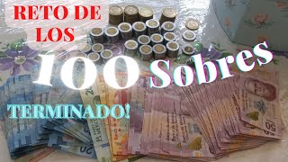 Terminé mi reto de ahorro 🎉🥳🎉RETO DE LOS 100 SOBRES 😄🌺Cuánto ahorré🤔🤷‍♀️ [upl. by Adnhoj]