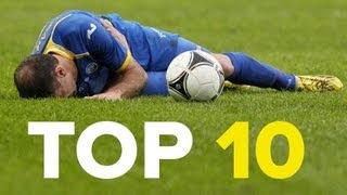 10 Ridiculous Football Injuries [upl. by Yeung]