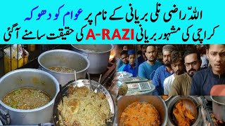 Korangi Kalu Chowk Ki Sab Se Mashoor Allah Razi Biryani [upl. by Zela]