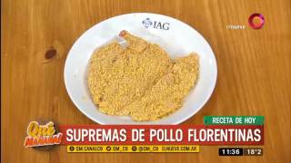 Receta de hoy supremas de pollo florentinas [upl. by Arednaxela]