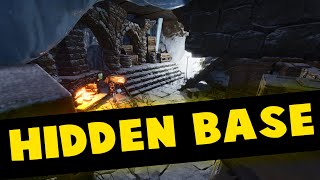 Hidden Base at the Waterfall  Ark Survival Ascended [upl. by Ecirtnahs967]