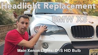 How To Change a BMW X5 Headlight Bulb E70 20072013 [upl. by Gustin]