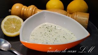 SALSA DE YOGUR RECETA FÁCIL Y BAJA EN CALORÍAS [upl. by Aloisia989]