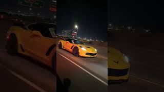 Yellow Corvette Z06 in Calgary Looks Amazing 2024 automobile carcruise corvette [upl. by Strickler980]