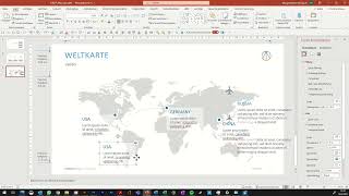 Weltkarte Slide Design powerpoint speedart [upl. by Yenaled]