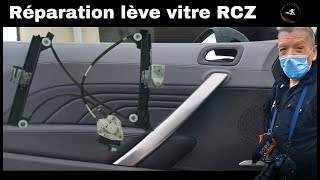 REPARATION MECANISME LEVE VITRE PEUGEOT RCZ  PEUGEOT RCZ WINDOW LIFTER MECHANISM REPAIR [upl. by Anegue643]