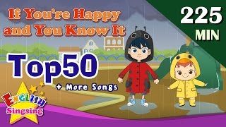 If Youre Happy and you know it  More Songs  Top 50 Nursery Rhymes with lyrics  kids video [upl. by Llebana570]