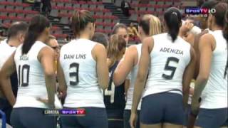 Mundial feminino de vôlei 2010 Brasil vs Estados Unidos 3 SET Parte 1 [upl. by Gokey]